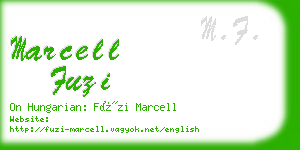 marcell fuzi business card